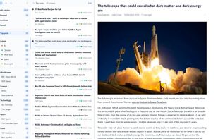 Top picks: articles from every feed, best first, scored against your topics without an API key