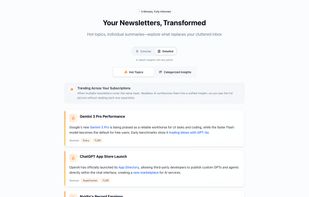 Hot topics digest preview for a detailed digest