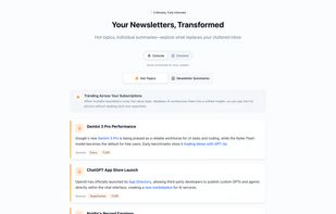 Hot topics digest preview for a concise digest