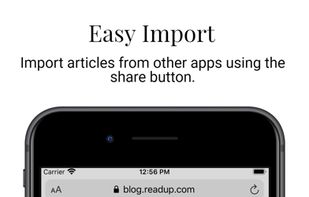 Easily import articles