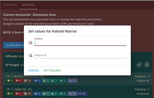 Prepping encounters.