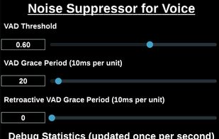 Real-time Noise Suppression Plugin screenshot 1