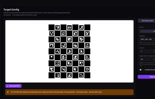 Define your ChArUco / ArUco board, preview it live, and download the printable PNG at the correct physical scale.