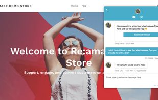 Customizable to fit the look and feel of your business. Reamaze offers an integrated chat experience unlike anything else.