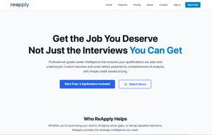 ReApply homepage - AI career intelligence that helps qualified candidates get seen