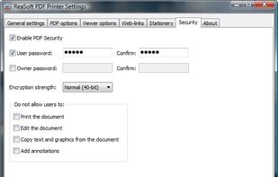 ReaSoft PDF Printer screenshot 2