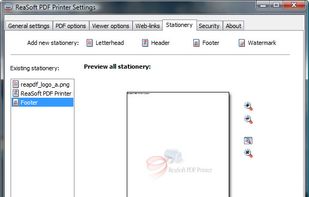 ReaSoft PDF Printer screenshot 1