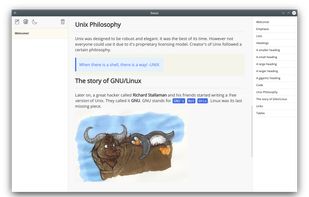 Note taking with markdown