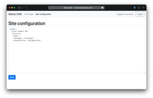 Reboot CMS screenshot 3