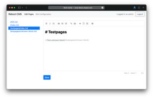Reboot CMS screenshot 2
