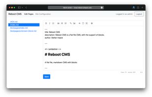 Reboot CMS screenshot 1