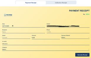 Receipts Generator