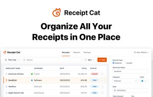 Organize all your receipts in one place