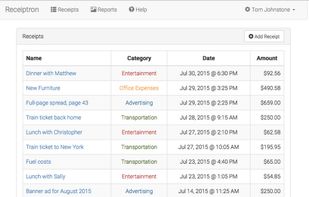 Receiptron screenshot 1