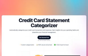 Automatically categorize your credit card transactions and expenses. Gain insights into your spending habits and streamline your financial management.
