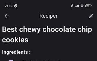 Reciper screenshot 1