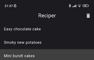 Reciper screenshot 1