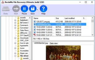 Typically you can browse, preview and save files only minutes after starting the scan!
