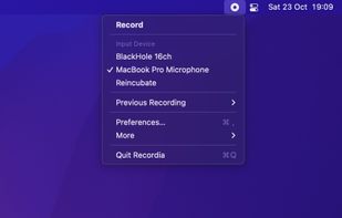 Recordia screenshot 1