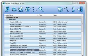 Recover Keys screenshot 1