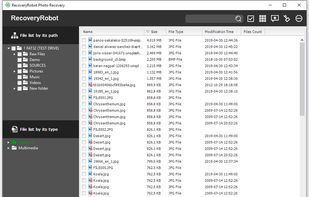 RecoveryRobot Photo Recovery - Result List