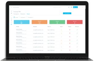 Dashboard for drip email campaigns for recruiters