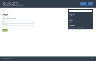 Redaxscript screenshot 1