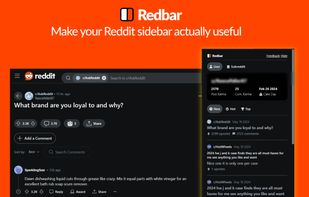 Redbar: Sidebar for Reddit screenshot 1