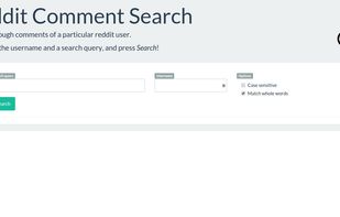 Reddit Comment Search screenshot 1