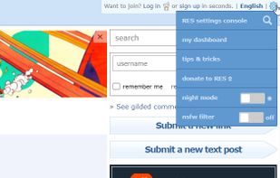 Reddit Enhancement Suite screenshot 1