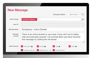 Create a message, designate the delivery time and select which recipient group. Send via text, voice, email or post on social media.