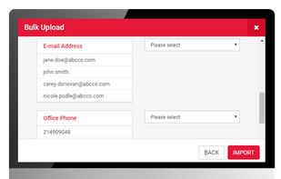 Easily add recipients via third party import or self-registration portal & build customized groups.