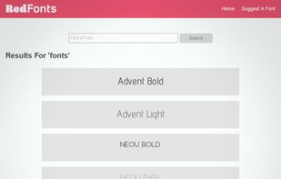 RedFonts screenshot 2