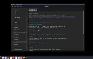Redox OS running COSMIC Editor