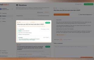 Monitor brand and competitor name mentions and let AI analyze the sentiment