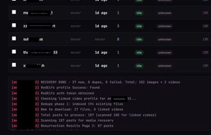 Redreap recovery results