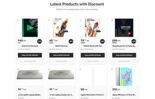 Discount deals on products section