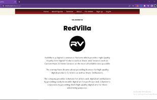 The following is an About Page (info about RedVilla)