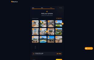 Photo organizing upload page.