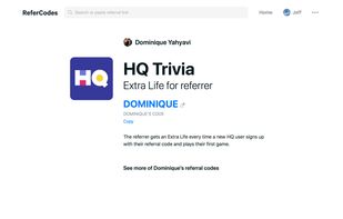 ReferCodes screenshot 1