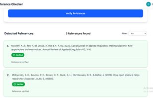 Reference Checker screenshot 2