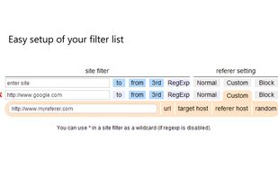 Referer Control screenshot 2