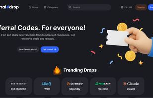 referraldrop Homepage
