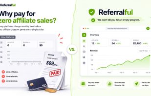 Referralful vs Rewardful, Tolt and FirstPromoter: free until your first affiliate, then 19.99/mo.