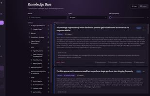 Knowledge list view