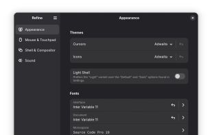 Refine for GNOME screenshot 1