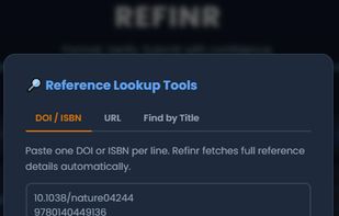 Look up tool Refinr