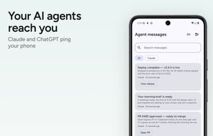 Claude and ChatGPT can ping your phone when a job finishes. Deploys, briefs, and PR reviews land as agent messages.
