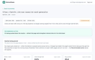 RefreshRadar screenshot 2