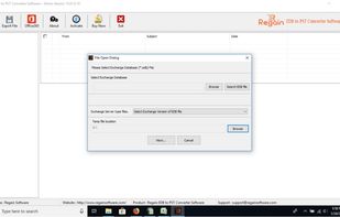 Browse and Select EDB file for Conversion